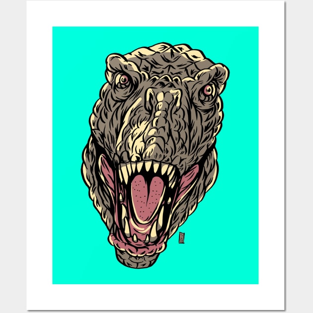 Angry Rex Wall Art by Thomcat23